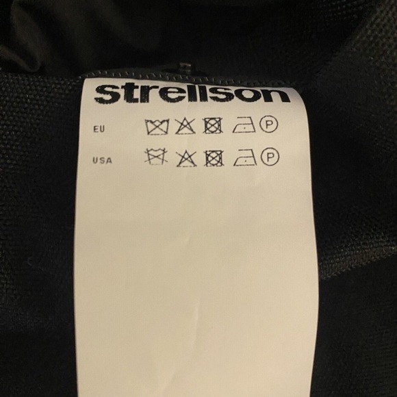 Strellson Men's Jacket Wooster Size‎ 50 Black Hidden Buttons Pockets Rain - Picture 16 of 16